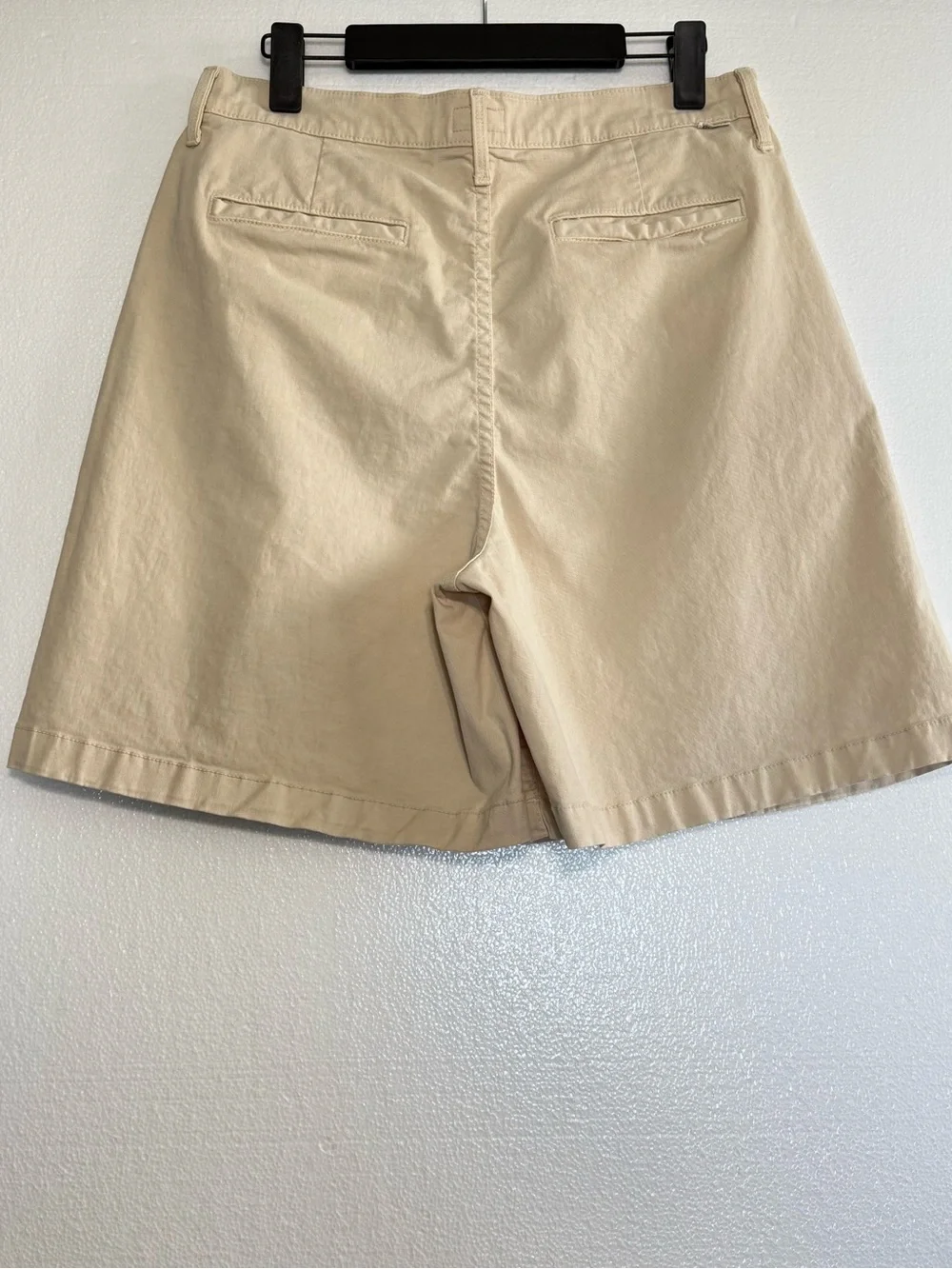 Mother Pleated Catch Beige Bermuda Shorts Women Size 31